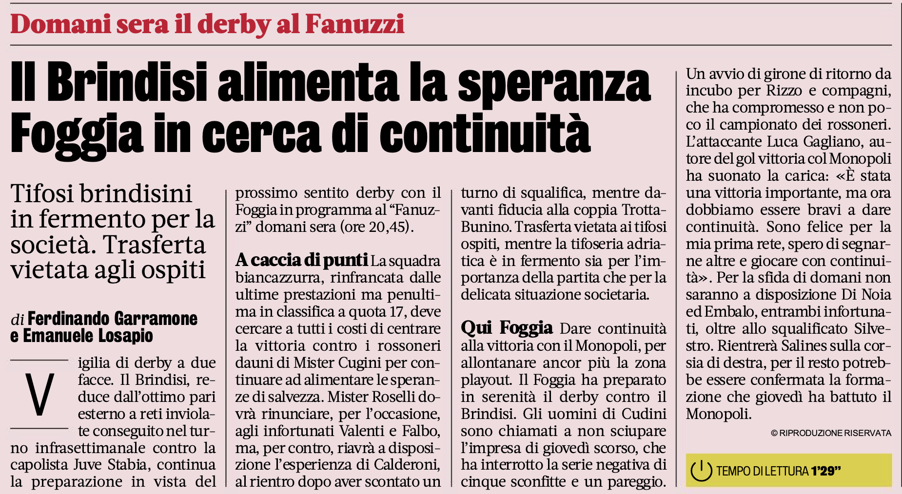 Clicca per ingrandire l'articolo Clicca per ingrandire l'articolo